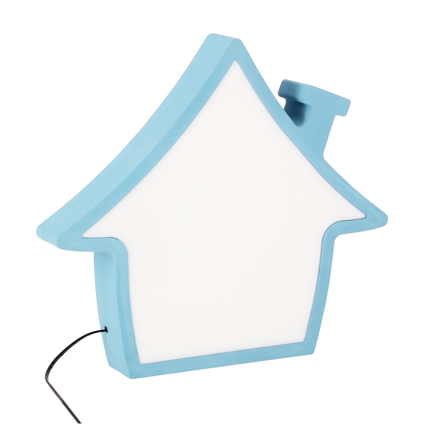 LED kindertafellamp HOUSE LED/10W/230V blauw