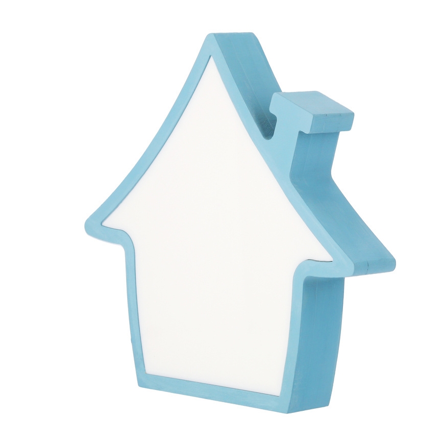 LED kindertafellamp HOUSE LED/10W/230V blauw