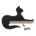 LED Kinderwandlamp met plank BLACK CAT LED/5W/230V,
