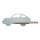 LED Kinderwandlamp met plank CAR LED/5W/230V groen/hout,