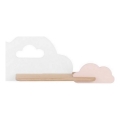 LED Kinderwandlamp met plank CLOUD LED/5W/230V wit/roze,