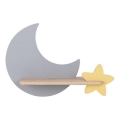 LED Kinderwandlamp met plank MOON LED/5W/230V,