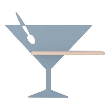 LED Kinderwandlamp met plank PICCOLO LED/4W/230V blauw/hout,