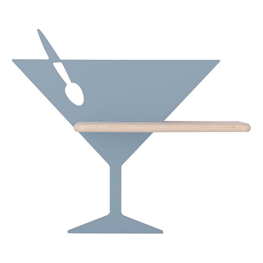 LED Kinderwandlamp met plank PICCOLO LED/4W/230V blauw/hout,