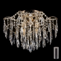 LED Kristallen plafondlamp 4xE27/60W/230V + 4xLED/3W + afstandsbediening