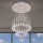 LED kristallen plafondlamp NAURU LED/24W/230V Ø 40 cm glanzend chroom + afstandsbediening