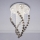 LED kristallen plafondlamp NAURU LED/30W/230V Ø 40 cm glanzend chroom/zwart + afstandsbediening