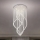LED-kristallen plafondlamp NAURU LED/30W/230V Ø 60 cm glanzend chroom + afstandsbediening