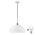 LED-kroonluchter aan kabel 1xE27/60W/230V wit