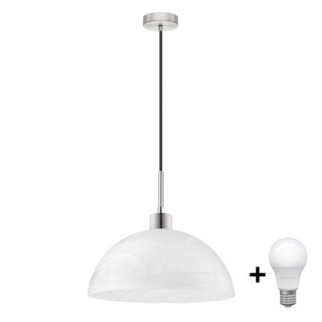 LED-kroonluchter aan kabel 1xE27/60W/230V wit