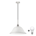 LED-kroonluchter aan kabel 1xE27/60W/230V wit