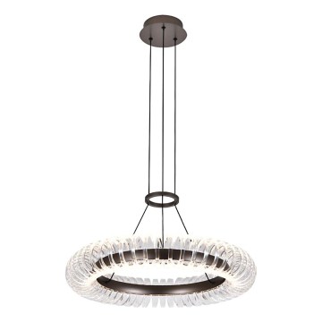 LED-kroonluchter aan kabel ALBA LED/39W/230V grijs/helder