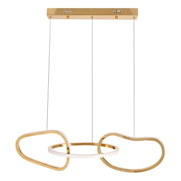 LED-kroonluchter aan kabel ANNELI LED/30W/230V 80 cm goud