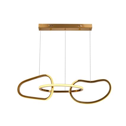 LED-kroonluchter aan kabel ANNELI LED/30W/230V 80 cm goud
