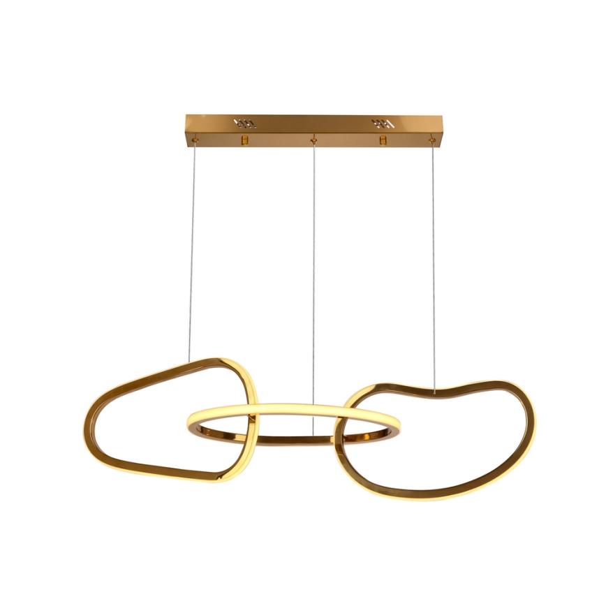 LED-kroonluchter aan kabel ANNELI LED/30W/230V 80 cm goud