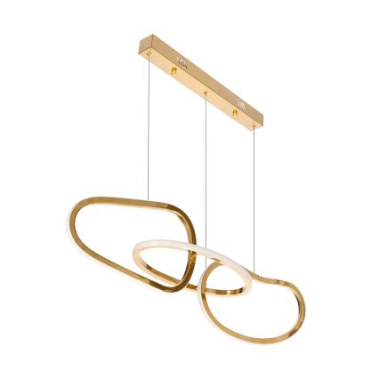 LED-kroonluchter aan kabel ANNELI LED/30W/230V 80 cm goud