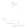 LED-kroonluchter aan kabel ARTISAN LED/36W/230V 4000K wit