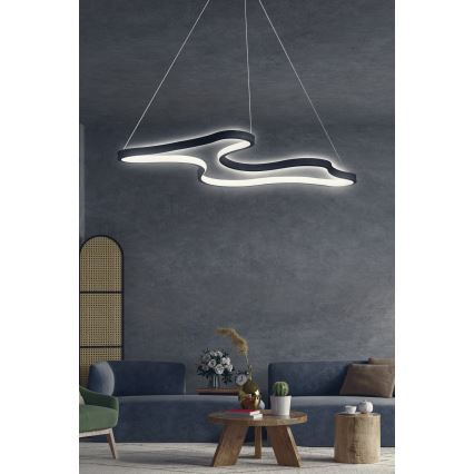 LED-kroonluchter aan kabel ARTISAN LED/36W/230V 6500K zwart