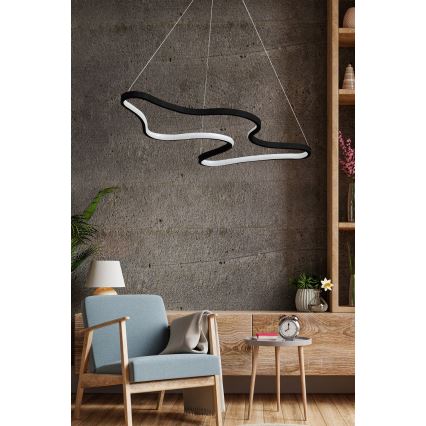 LED-kroonluchter aan kabel ARTISAN LED/36W/230V 6500K zwart