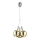 LED-kroonluchter aan kabel BALLS 3xLED/5W230V goud/mat chroom