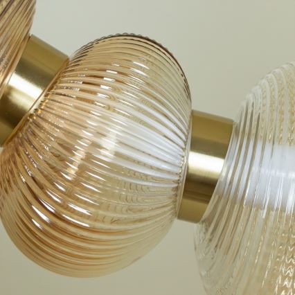 LED-kroonluchter aan kabel BOLLA LED/36W/230V goud/rookbeige
