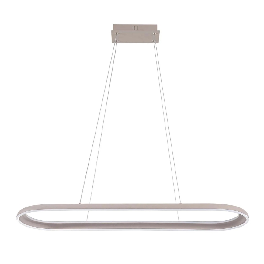 LED-kroonluchter aan kabel CASHMERE LED/80W/230V 30x100 cm beige