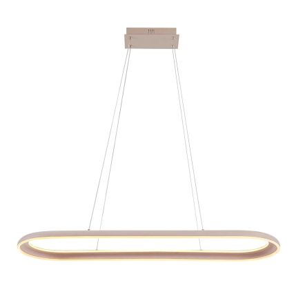 LED-kroonluchter aan kabel CASHMERE LED/80W/230V 30x100 cm beige