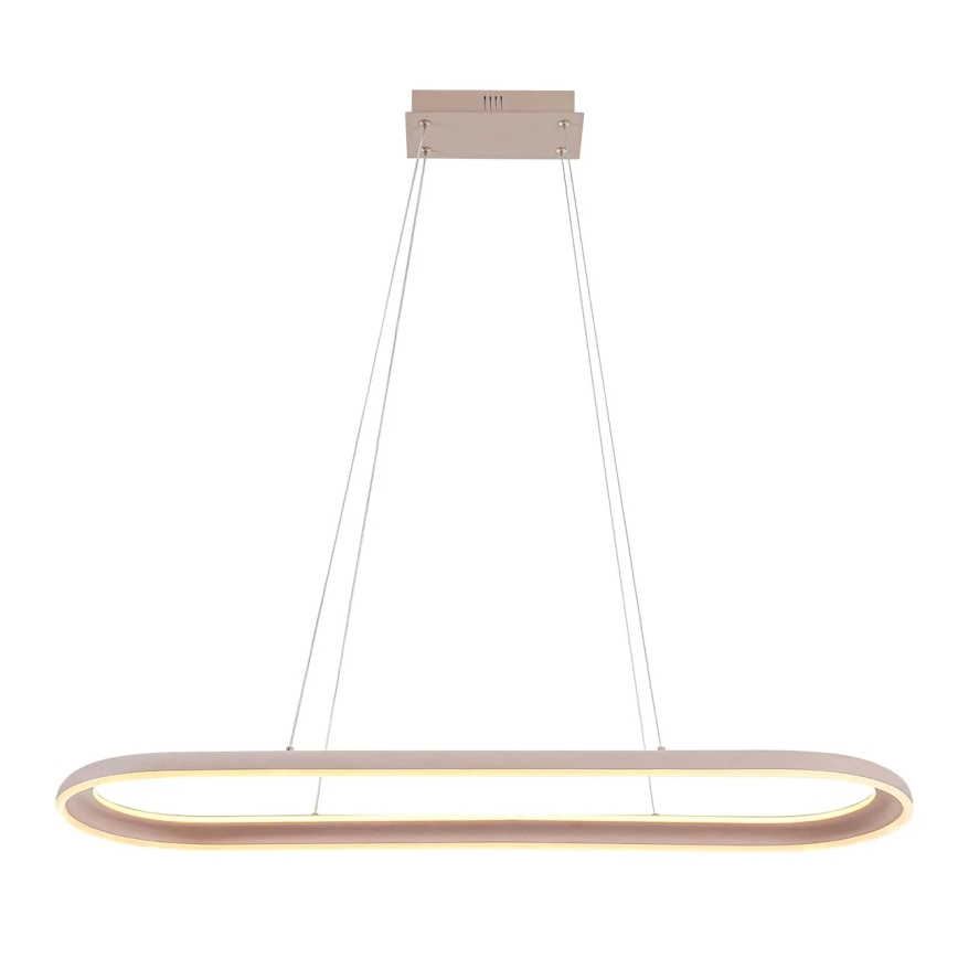 LED-kroonluchter aan kabel CASHMERE LED/80W/230V 30x100 cm beige