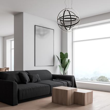 LED-kroonluchter aan kabel COPERNICUS LED/260W/230V zwart