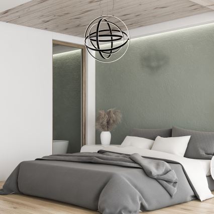 LED-kroonluchter aan kabel COPERNICUS LED/260W/230V zwart