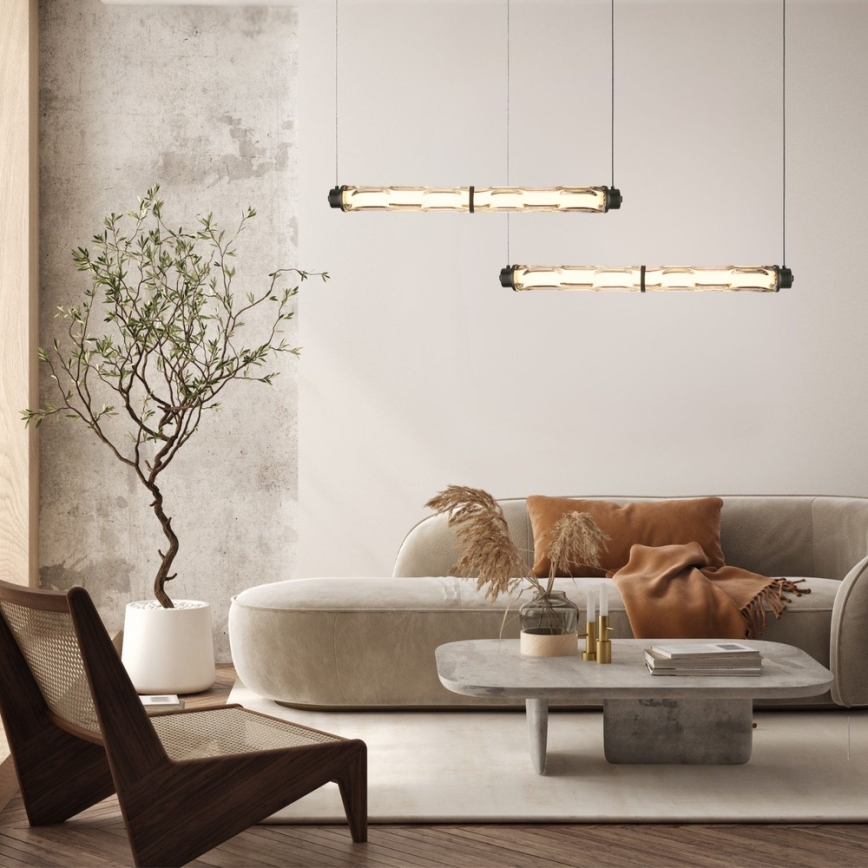 LED-kroonluchter aan kabel CORTE LED/18W/230V zwart