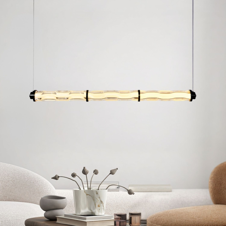 LED-kroonluchter aan kabel CORTE LED/25W/230V zwart