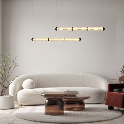 LED-kroonluchter aan kabel CORTE LED/25W/230V zwart
