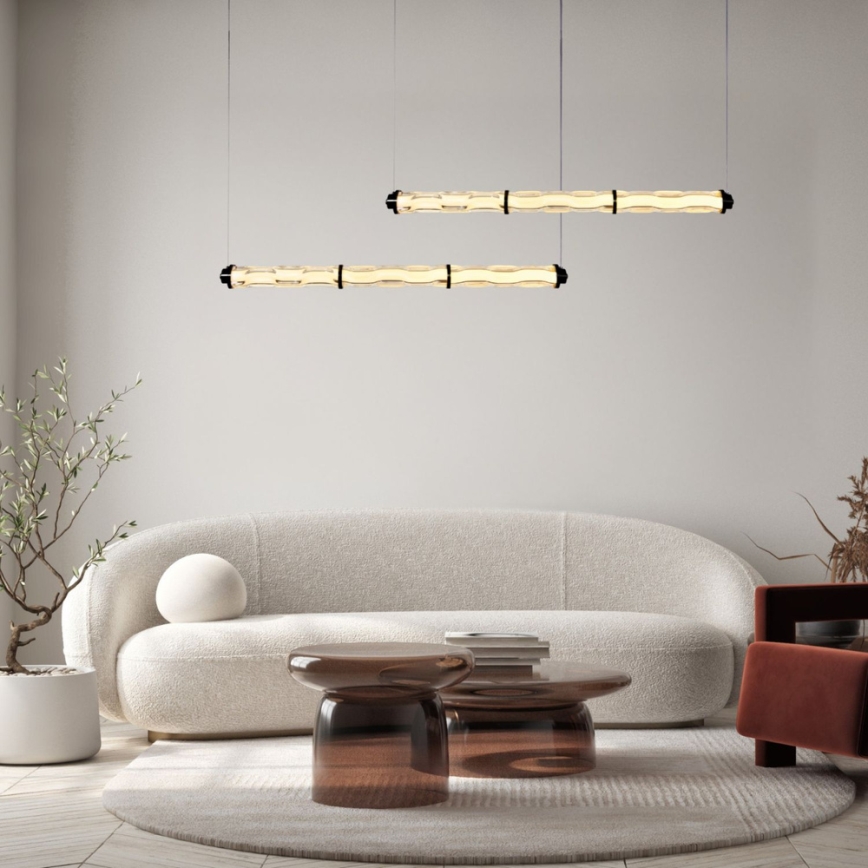 LED-kroonluchter aan kabel CORTE LED/25W/230V zwart