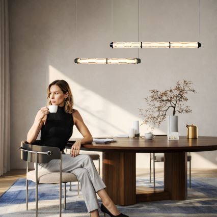 LED-kroonluchter aan kabel CORTE LED/25W/230V zwart