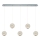 LED-kroonluchter aan kabel CREMONA 5xLED/5W/230V 3000K mat chroom
