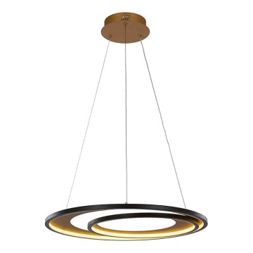 LED-kroonluchter aan kabel CRYPTIC LED/45W/230V zwart/goud