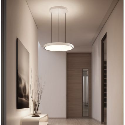 LED-kroonluchter aan kabel DENVER LED/76W/230V beige