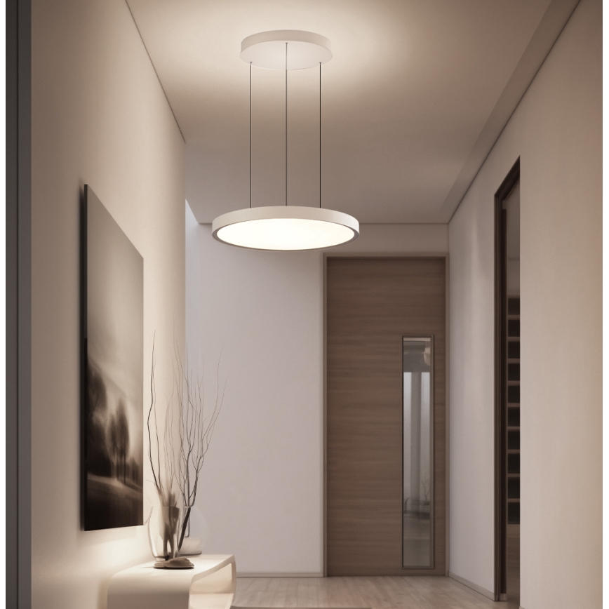 LED-kroonluchter aan kabel DENVER LED/76W/230V beige