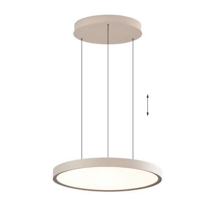 LED-kroonluchter aan kabel DENVER LED/76W/230V beige