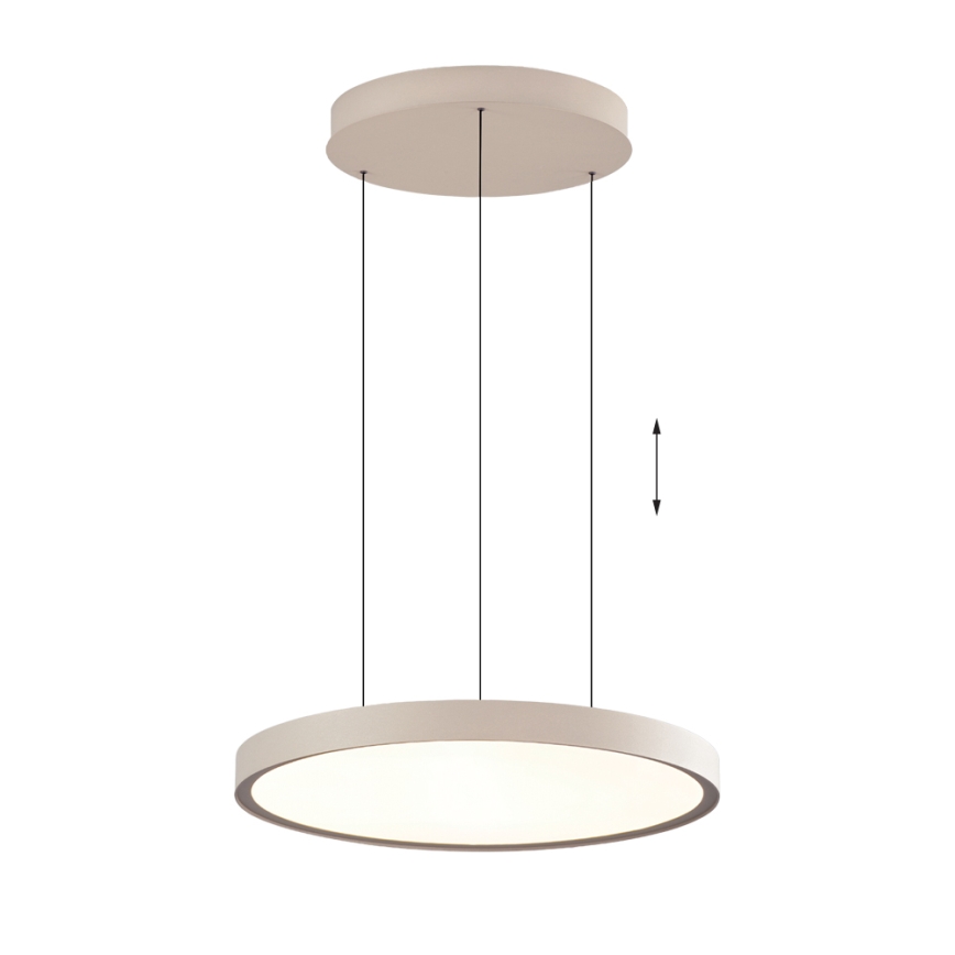 LED-kroonluchter aan kabel DENVER LED/76W/230V beige