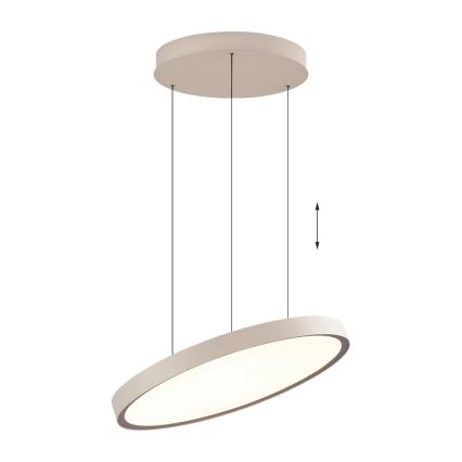LED-kroonluchter aan kabel DENVER LED/76W/230V beige