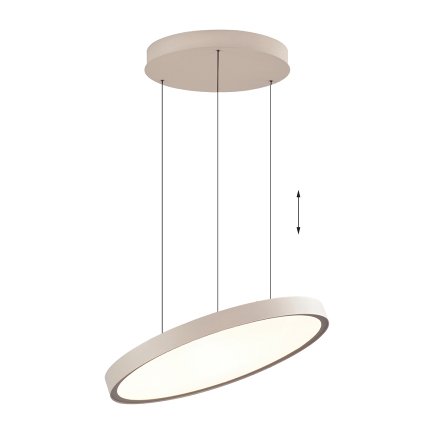 LED-kroonluchter aan kabel DENVER LED/76W/230V beige