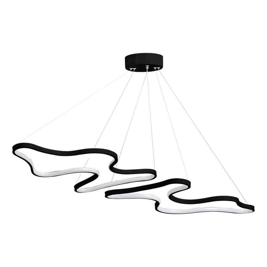 LED kroonluchter aan kabel DUPLE ARTISAN LED/80W/230V 4000K zwart