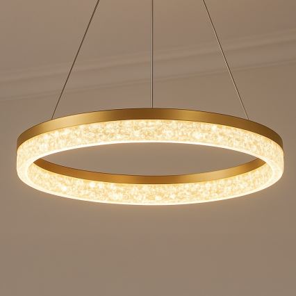 LED-kroonluchter aan kabel GALA LED/25W/230V Ø 50 cm goudkleurig