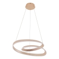 LED-kroonluchter aan kabel GLOW LED/75W/230V 4000K Ø 60 cm goudkleurig