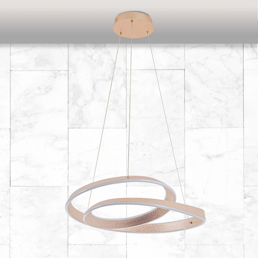LED-kroonluchter aan kabel GLOW LED/75W/230V 4000K Ø 60 cm goudkleurig