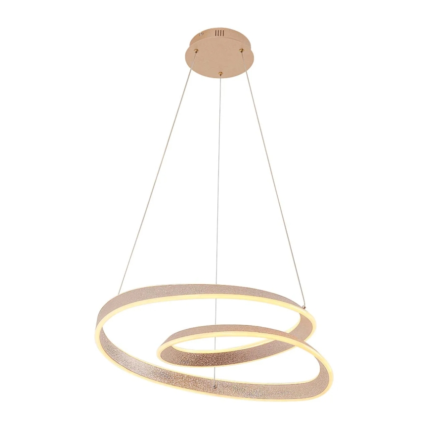 LED-kroonluchter aan kabel GLOW LED/75W/230V 4000K Ø 60 cm goudkleurig
