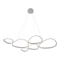 LED-kroonluchter aan kabel HELIX LED/61W/230V, zilver