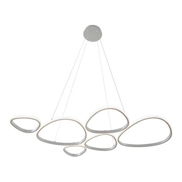 LED-kroonluchter aan kabel HELIX LED/61W/230V, zilver
